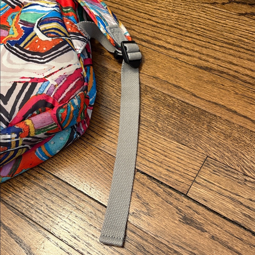 Kipling Multicolor Abstract Pattern Backpack with… - image 7